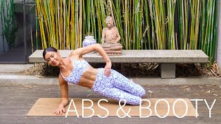 20 MIN ABS amp BOOTY WORKOUT  AtHome Pilates No Equipment [upl. by Dorkus]