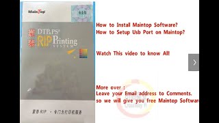 Free Download Maintop Rip Software How to Setup USB Driver [upl. by Cower241]