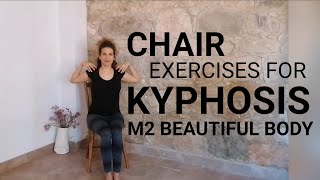 Chair Exercises for Kyphosis  Pilates amp Kyphosis [upl. by Oirelav]