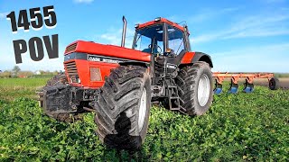 Let’s Drive CASE IH 1455XL  POV Plowing [upl. by Winton189]