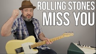 The Rolling Stones quotMiss Youquot Guitar lesson [upl. by Oeflein]