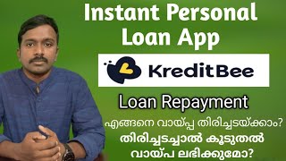 Kreditbee Loan Repayment Details  Malayalam [upl. by Hsepid559]