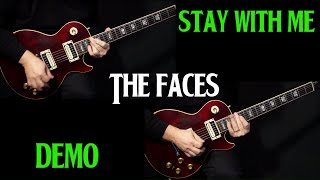 how to play quotStay With Mequot on guitar by The Faces  electric guitar lesson  DEMO [upl. by Atinaw]