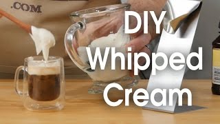 DIY whipped cream in 60 seconds [upl. by Yezdnil]