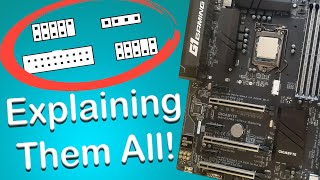 Motherboard Connections Explained [upl. by Ahsitruc]