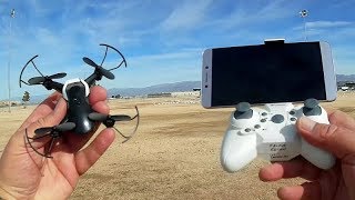 Eachine E61HW Micro FPV Drone Flight Test Review [upl. by Idolem316]