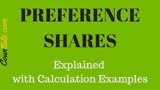 Preference Shares  Cost of preference shares Calculation Examples [upl. by Enyad]