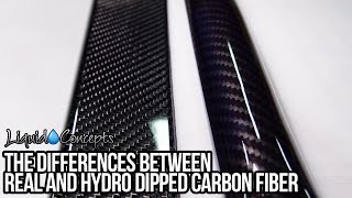 REAL Carbon Fiber vs HYDRO DIPPED Carbon Fiber  Liquid Concepts  Weekly Tips and Tricks [upl. by Monti648]