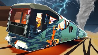 A Tornado DESTROYED Our Train in Stormworks Multiplayer Survival [upl. by Rab]