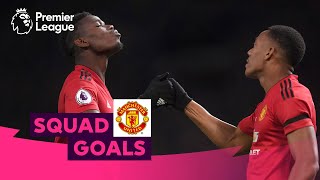 Magical Manchester United Goals  Pogba Rooney Ronaldo  Squad Goals [upl. by Klein889]