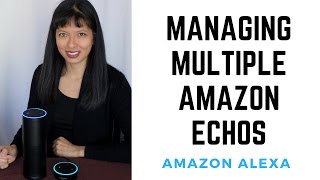 Managing Multiple Amazon Echos Part 1 Basics [upl. by Metabel]