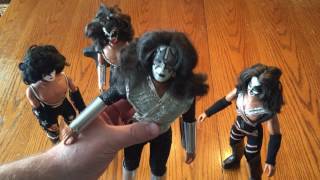 Vintage 1978 Mego Kiss Dolls Action Figures [upl. by Rossie]