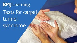 Tests for carpal tunnel syndrome  BMJ Learning [upl. by Aredna]