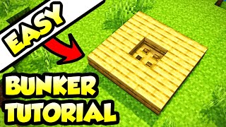 Minecraft Underground Survival Bunker Base Tutorial How to Build [upl. by Ivey]