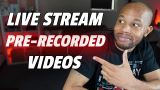 How To Live Stream PreRecorded Videos On Facebook YouTube amp More With Scheduled Date And Date [upl. by Madea]