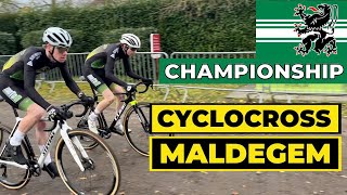 CYCLOCROSS CHAMPIONSHIP RACE  MALDEGEM  GoPro BIKE FOOTAGE [upl. by Wittie]