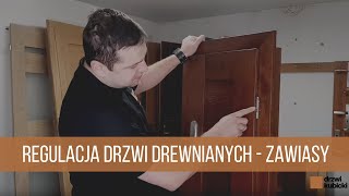 Regulacja drzwi drewnianych regulacja zawiasów [upl. by Leena]