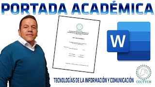 Como CREAR una Portada Académica en Word para entregar Trabajos Escolares [upl. by Missi]