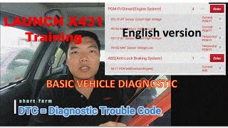 LAUNCH X431 Training  Basic Vehicle Diagnostic ENGLISH VERSION [upl. by Alyn216]