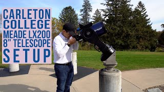 Setup of Meade LX200 8quot Telescope Updated [upl. by Ayamat]