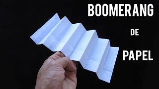 Como Hacer un Avión de Papel BOOMERANG Origami [upl. by Olivie160]