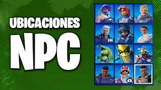 UBICACION de TODOS los NPC de FORTNITE  CAPITULO 5 TEMPORADA 4 [upl. by Kazmirci]