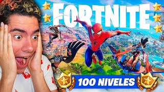 COMPRO TODO EL PASE DE BATALLA DE FORTNITE CAPITULO 3 Y CONSIGO LA MEJOR PARTIDA CON SPIDERMAN [upl. by Dorr]