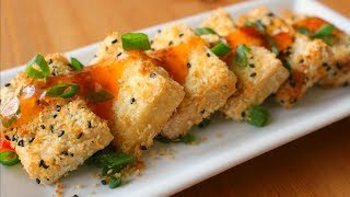 Crispy Sesame Tofu Easy amp Vegan [upl. by Ennairol]