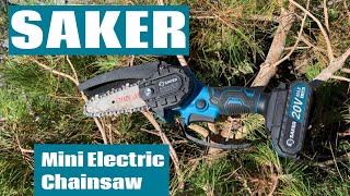 Saker Mini Electric Chainsaw [upl. by Peadar202]