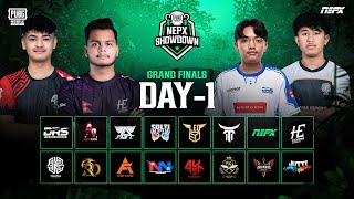 PUBG Mobile NEPX Showdown  Grand Finals Day 1 [upl. by Nylinej]