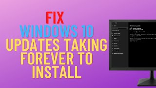 How to Fix Windows 10 Updates Taking Forever to Install [upl. by Kirred]