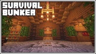 Minecraft Underground Survival Bunker Tutorial How To Build [upl. by Anoel]