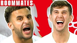 Walker vs Stones  Walker STILL Cant Believe his FIFA 19 Stats  Roommates  England [upl. by Aitra]