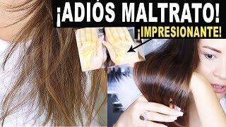 TRATAMIENTO CASERO PARA EL CABELLO SECO OPACO Y MALTRATADO ¡IMPRESIONANTES RESULTADOS [upl. by Anid]