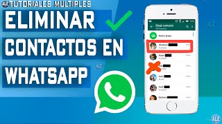 Como Eliminar Un Contacto De Whatsapp [upl. by Oicaro]