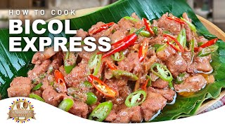 How to Cook Bicol Express Simple and Easy Recipe [upl. by Euqnom]