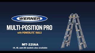 Werner Ladder  Multi Position Pro Ladder [upl. by Alur64]