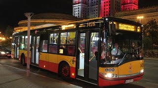 Buses and Trams of Warsaw Autobusy i tramwaje w Warszawie [upl. by Airetahs]