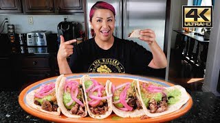 Quick amp Easy Stove Top Mexican CARNE ASADA TACOS Recipe [upl. by Ella]