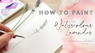 How to Paint Watercolour Lavender [upl. by Auliffe]