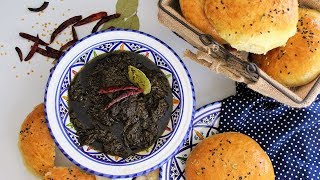 mloukheyya Tunisienne  ملوخيةJews Mallow Tunisian Recipe [upl. by Gladis919]