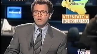 Tg5 Enrico Mentana edizione Straordinaria 19 Luglio 1992 [upl. by Attwood]