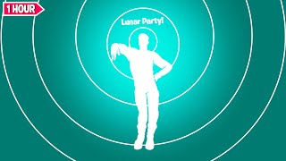 Fortnite LUNAR PARTY Dance 1 Hour Version Chapter 4 ICON SERIES Emote [upl. by Neicul]