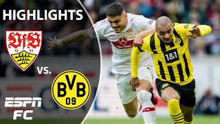 VfB Stuttgart vs Borussia Dortmund  Bundesliga Highlights  ESPN FC [upl. by Ekaterina852]