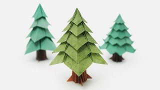 Origami Christmas Tree Jo Nakashima [upl. by Nnairrek]