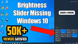 Brightness Slider Missing Windows 1087Brightness Not Working DesktopLaptop [upl. by Yerdua]