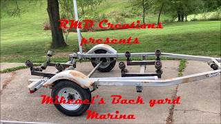 Boat Trailer to Utility trailer conversion Part 1 [upl. by Gerbold565]