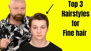 Top 3 Hairstyles for Straight Hair  TheSalonGuy [upl. by Halfon203]