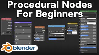 Procedural Nodes For Beginners Blender Tutorial [upl. by Heller]