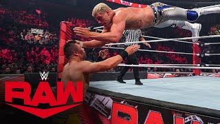 Cody Rhodes vs The Miz Raw April 11 2022 [upl. by Kulseth]